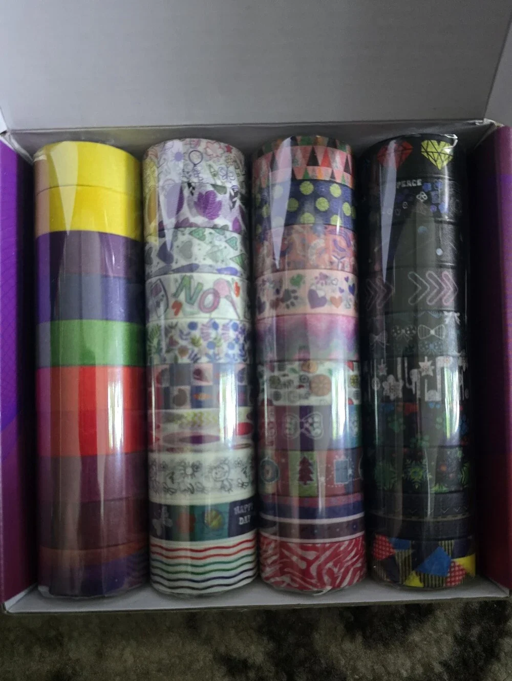 Washi Tape Pack - Cool Colors, Cool Life - Purple and Pink